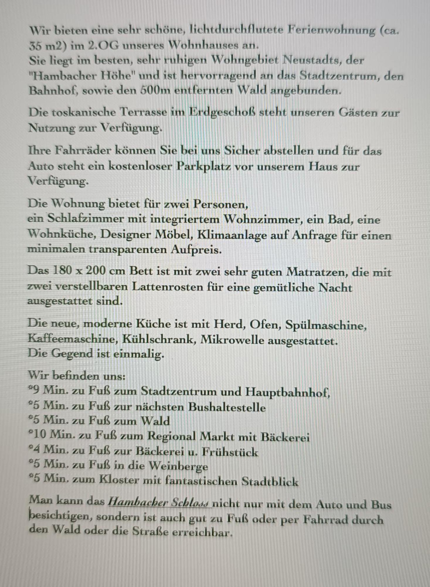 Ferienwohnung Forest & Wein Neustadt an der Weinstraße Exterior foto
